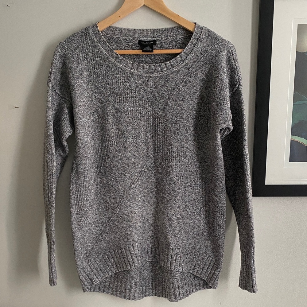 [S] Gray Calvin Klein Sweater